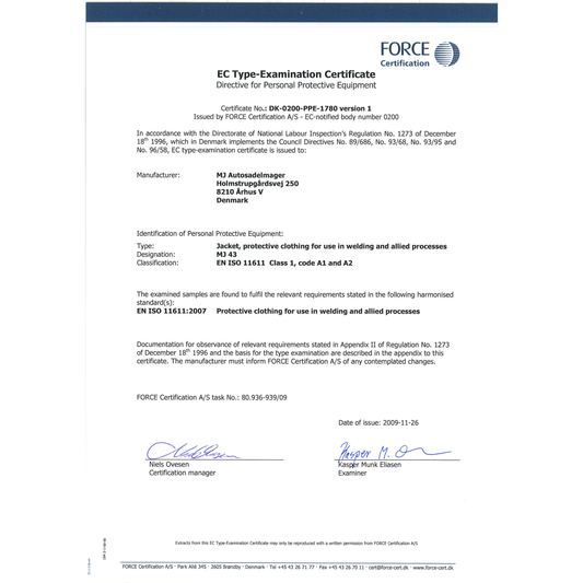 Migatronic hegesztőkabát