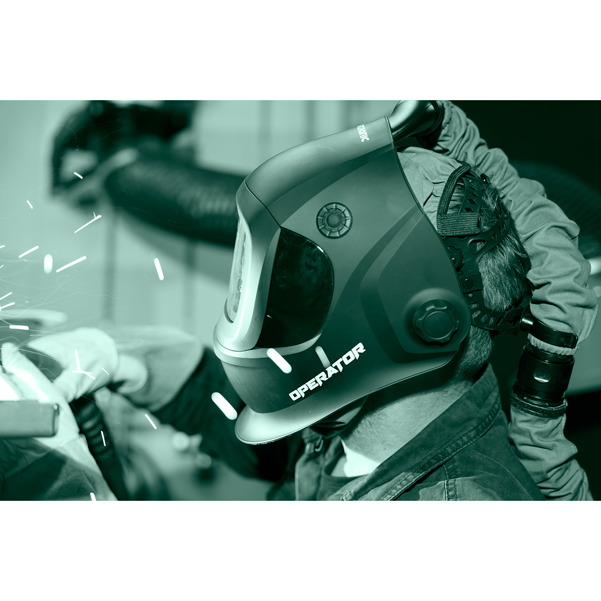 Migatronic Operator frisslevegős fejpajzs + PAPR kit